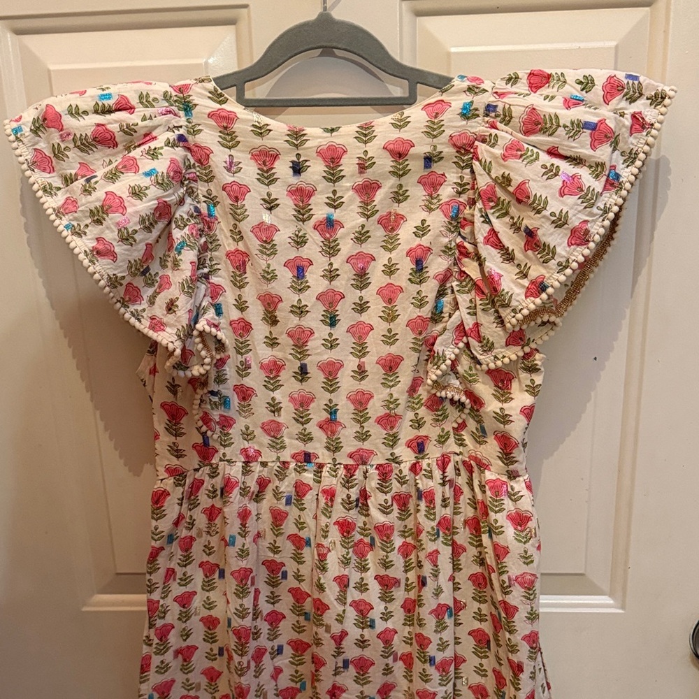 Saylor Floral Ruffle Sleeve Midi Dress - Picture 7 of 8